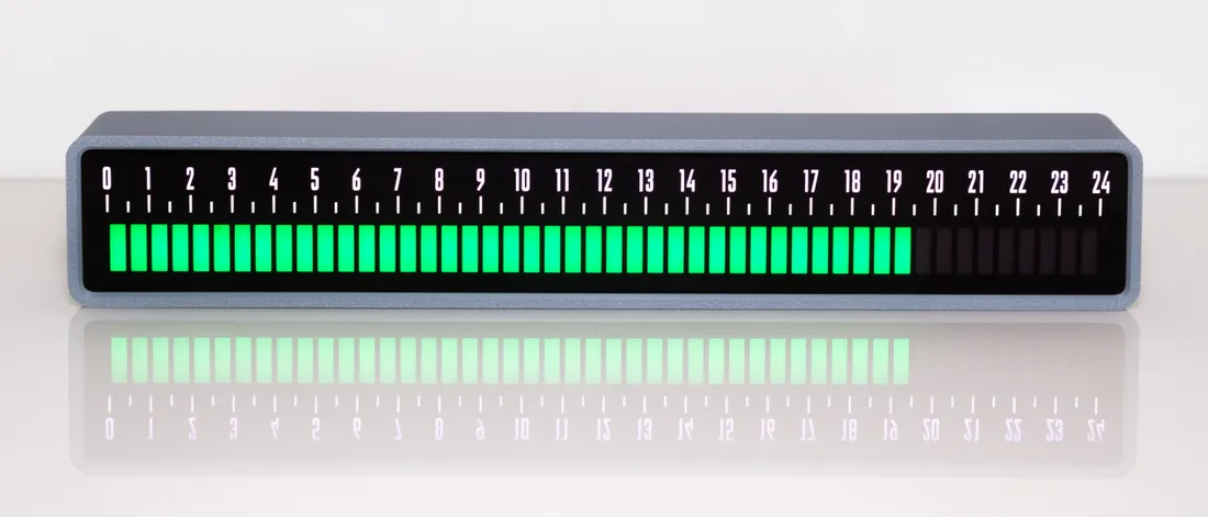 Linear clock LED layout 1