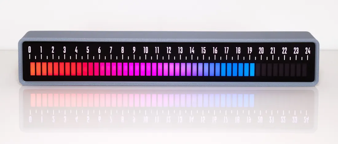 Linear clock LED layout 2